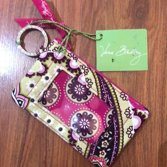 NWT Vera Bradley very berry zip ID case keychain. - Picture 2 of 7